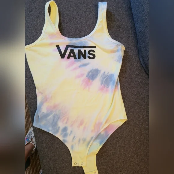 Vans Yellow and Pink Bodysuit One Piece - Picture 1 of 1